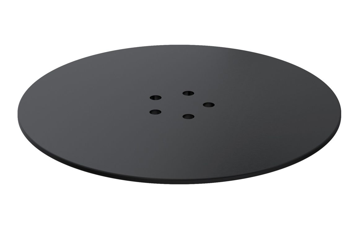 Low Profile Tray Waste Cover - Matt Black