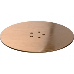 Low Profile Tray Waste Cover - Brushed Bronze