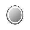 Halo 600mm Round Front-Lit LED Mirror - Matt Black