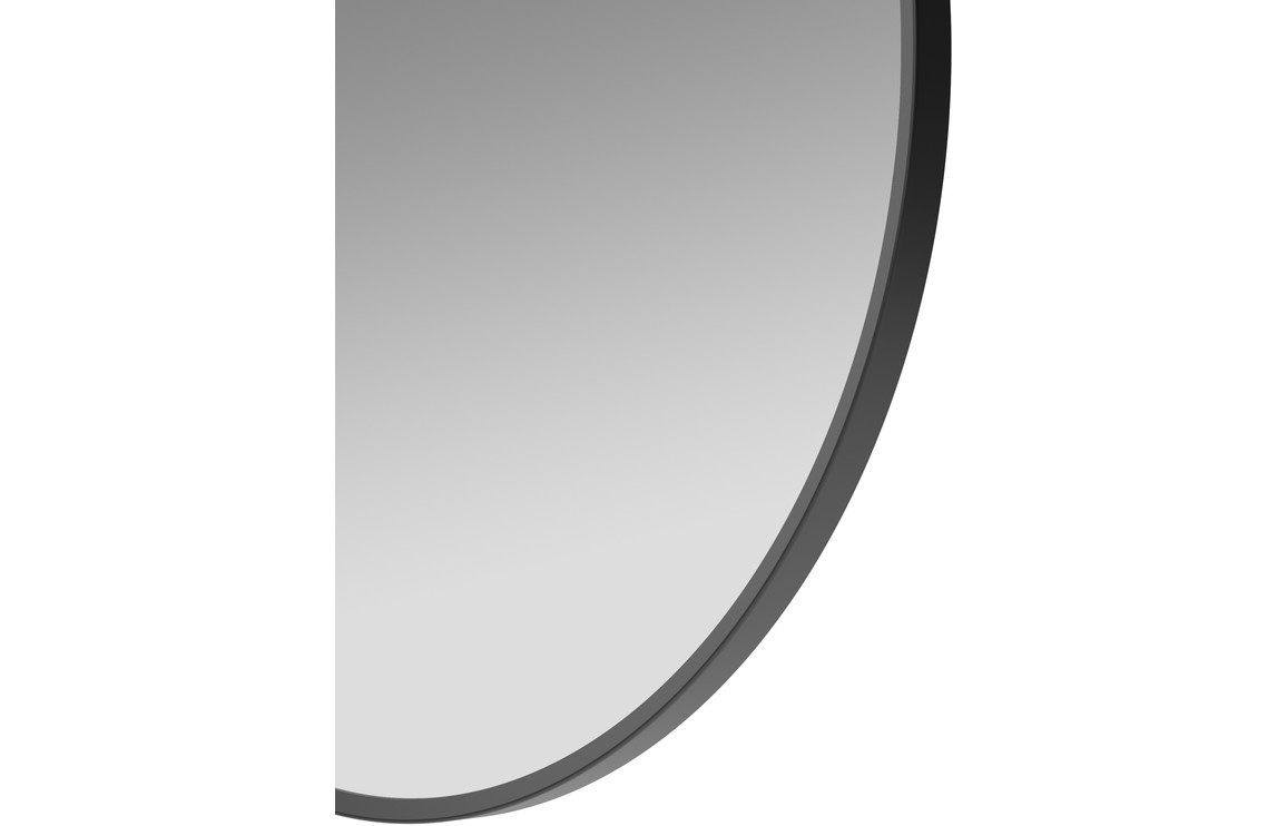 Kenji 600mm Round Mirror - Matt Black