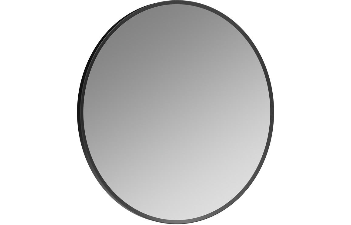 Kenji 500mm Round Mirror - Matt Black