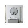 Kenji 600mm Round Mirror - Matt Black