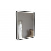 Kota 600mm Rectangle Front-Lit LED Mirror - Matt Black