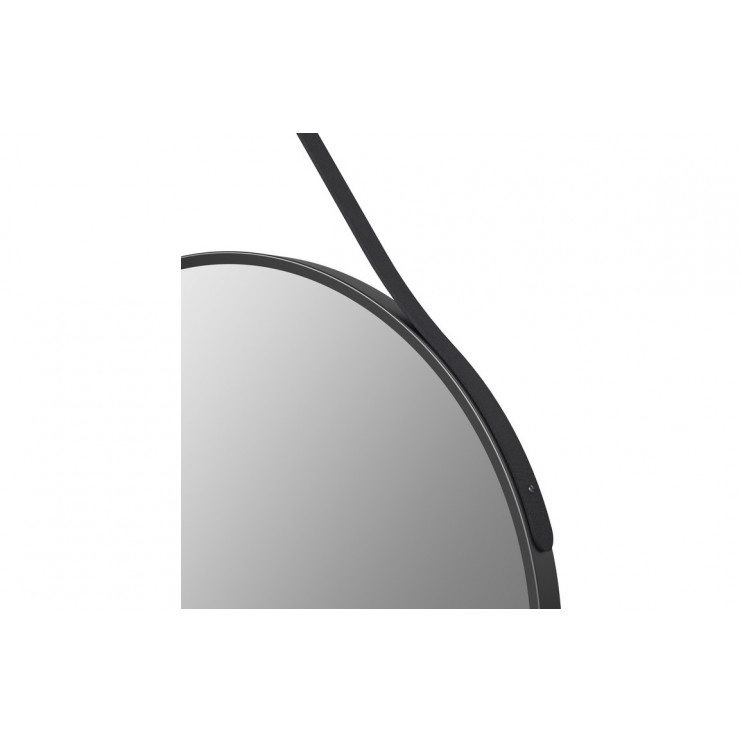 Mako 600mm Round Mirror - Matt Black