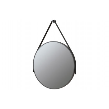 Mako 600mm Round Mirror - Matt Black Mako 600mm Round Mirror - Matt Black