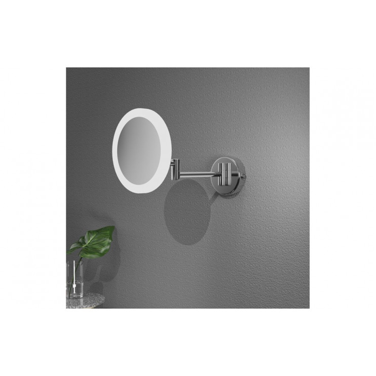 Sora Round LED Cosmetic Mirror - Frameless