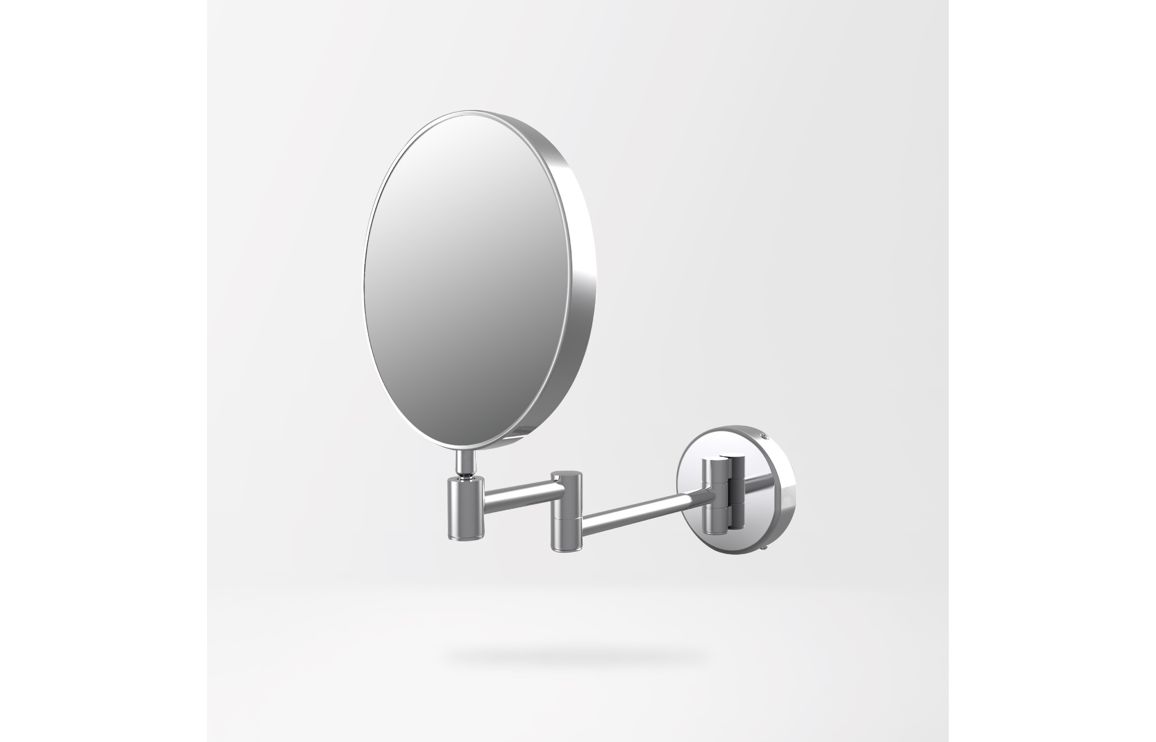 Anji Round Cosmetic Mirror - Chrome