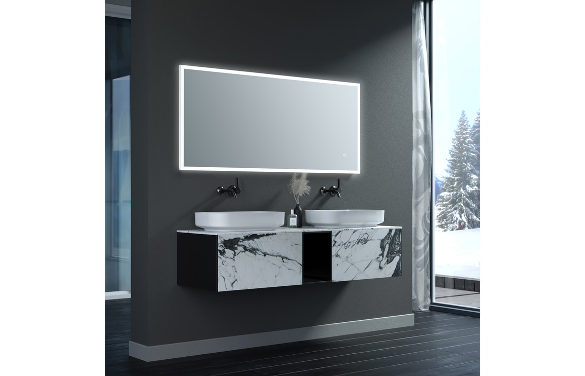 Solana 600x1200mm Rectangle Edge-Lit LED Mirror