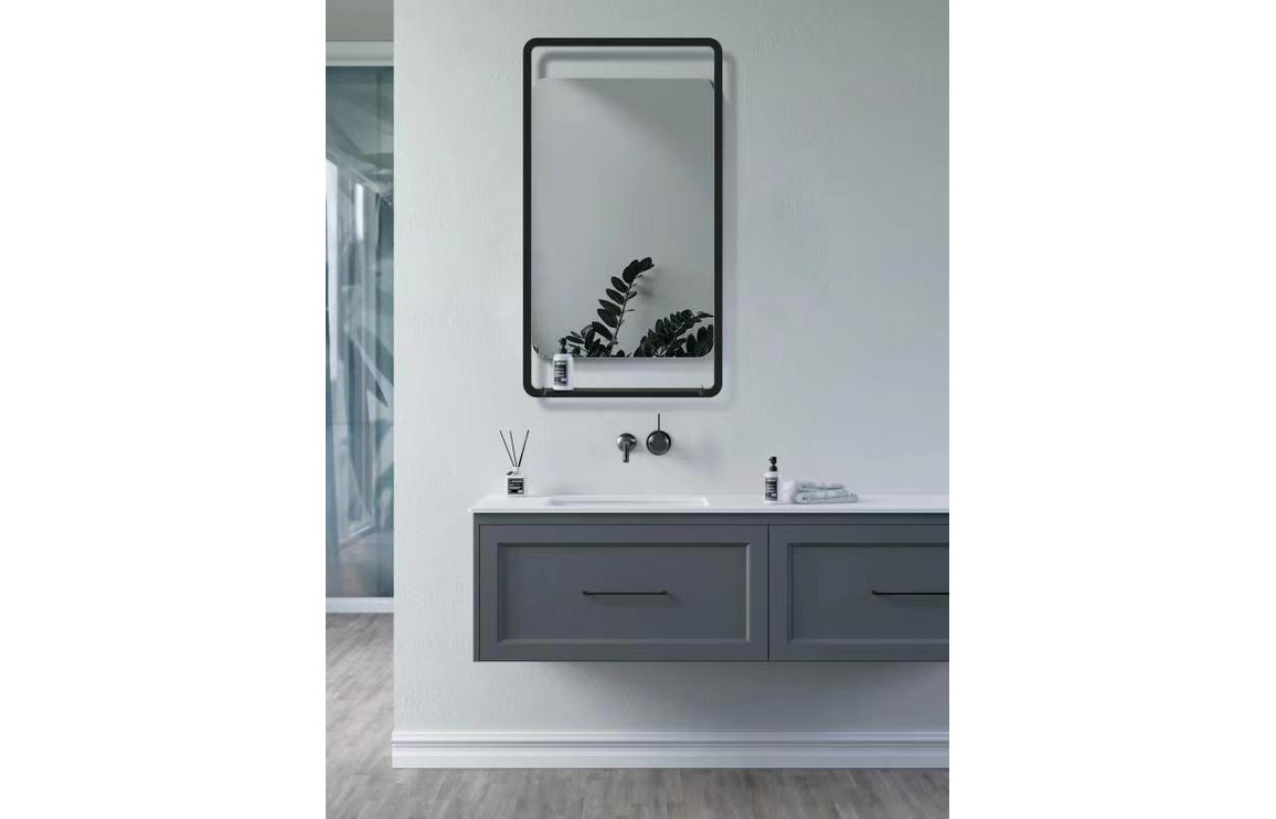 Sana 500mm Rectangle Mirror w/Shelf