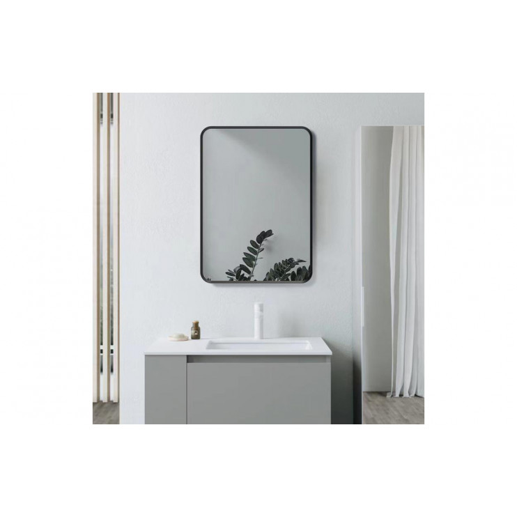 Kenji 600x800mm Rectangle Mirror - Matt Black