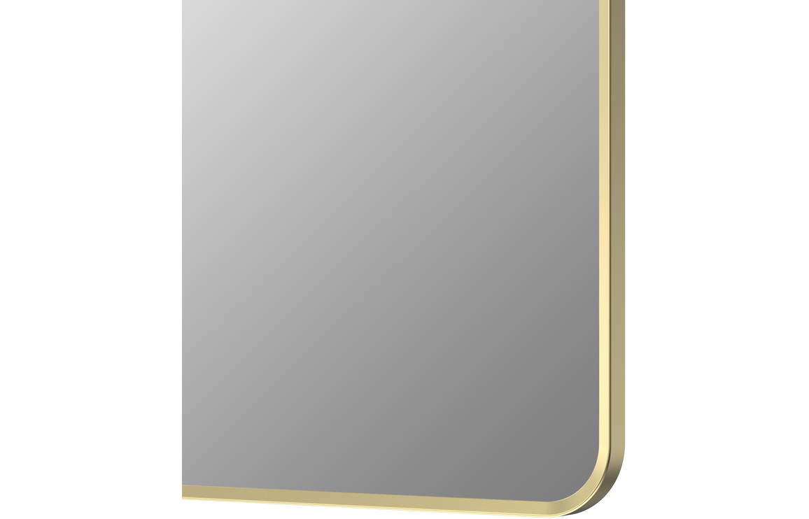 Kenji 600x800mm Rectangle Mirror - Brushed Brass