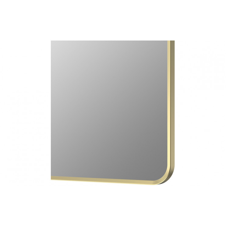 Kenji 600x800mm Rectangle Mirror - Brushed Brass