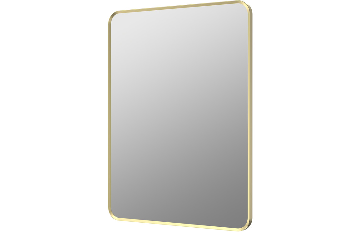 Kenji 600x800mm Rectangle Mirror - Brushed Brass