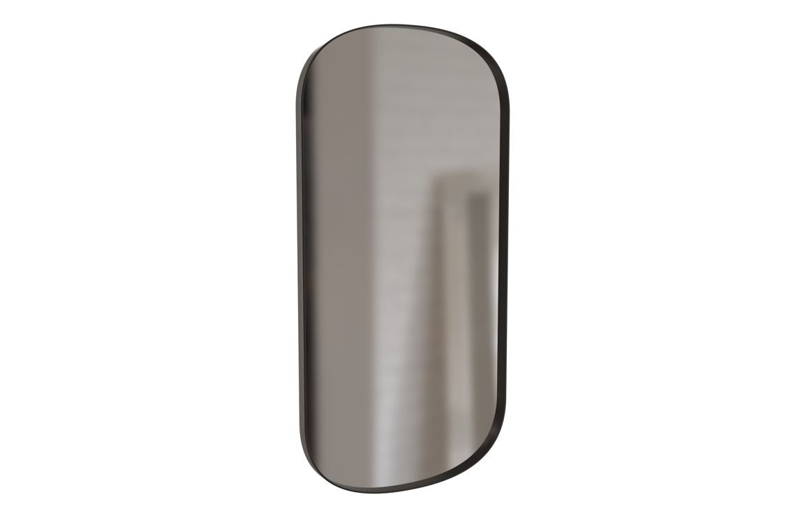 Kenji 800x400mm Oblong Mirror - Matt Black