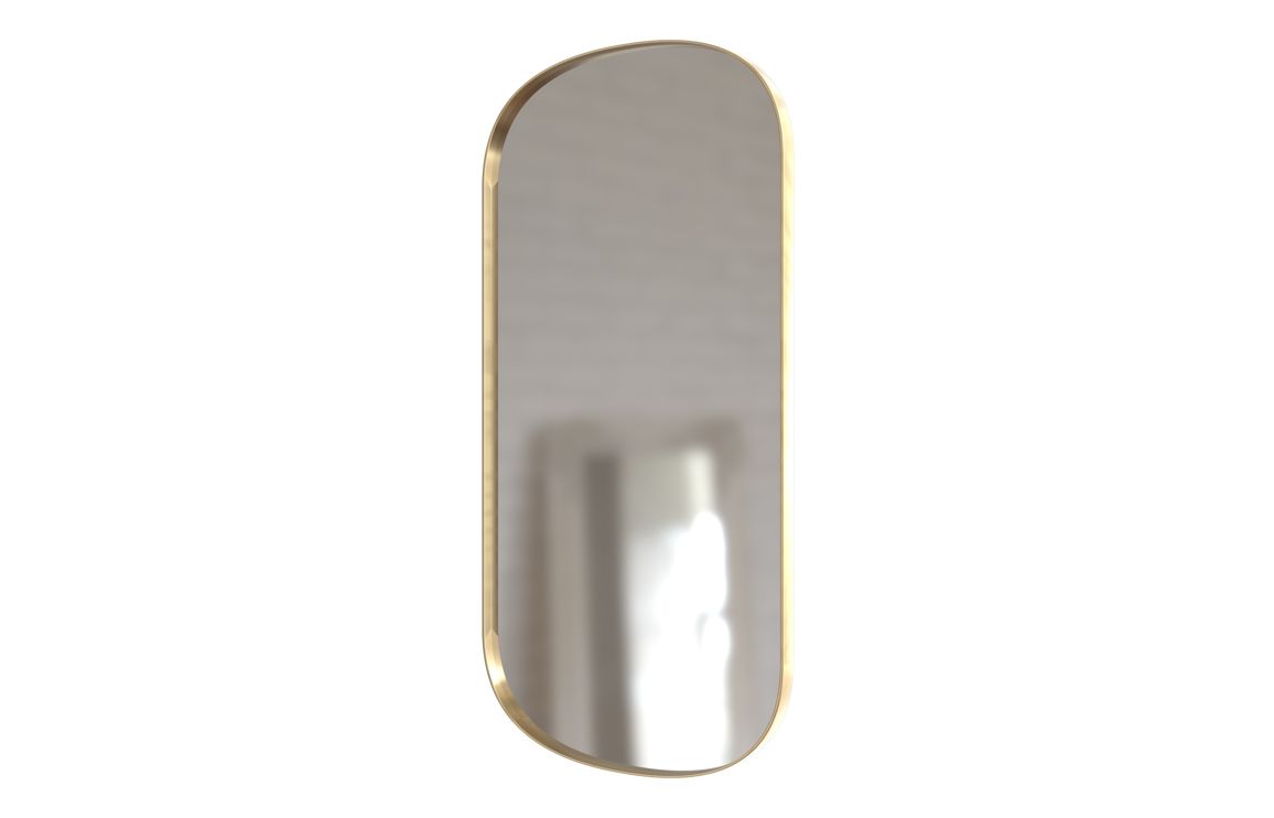 Kenji 800x400mm Oblong Mirror - Brushed Brass