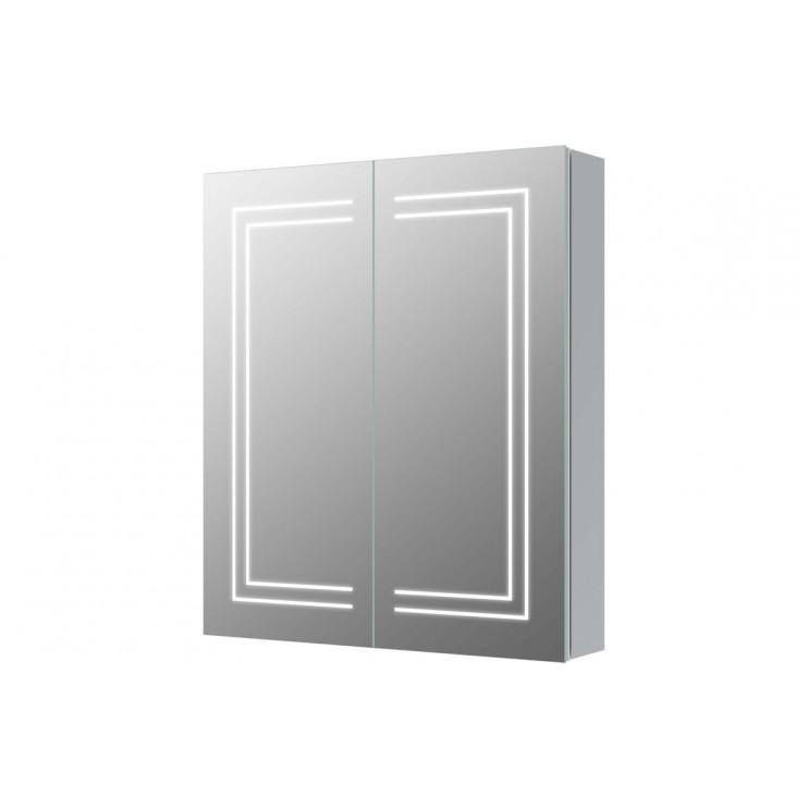 Suki 600mm 2 Door Front-Lit LED Mirror Cabinet