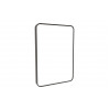 Frontier 500x700mm Rounded Front-Lit LED Mirror - Black