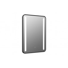 Frontier 500x700mm Rounded Front-Lit LED Mirror - Black