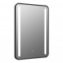 Frontier 500x700mm Rounded Front-Lit LED Mirror - Black