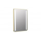 Frontier 500x700mm Rounded Front-Lit LED Mirror - Brushed Brass
