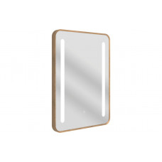Frontier 500x700mm Rounded Front-Lit LED Mirror - Brushed Bronze