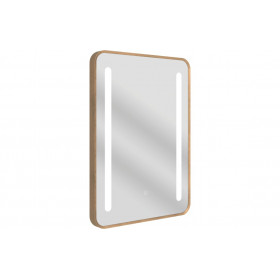 Frontier 500x700mm Rounded Front-Lit LED Mirror - Brushed Bronze