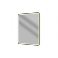 Kota 600mm Rectangle Front-Lit LED Mirror - Brushed Brass