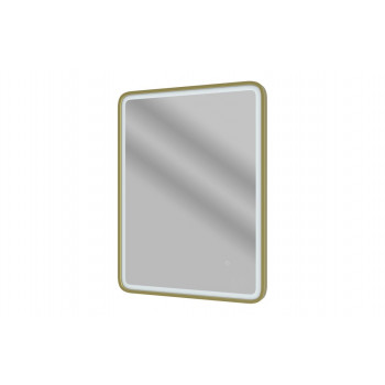 Kota 600mm Rectangle Front-Lit LED Mirror - Brushed Brass