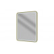 Kota 600mm Rectangle Front-Lit LED Mirror - Brushed Brass