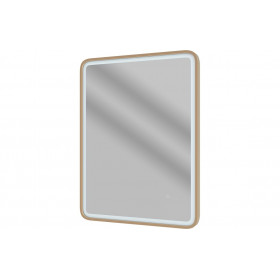 Kota 600mm Rectangle Front-Lit LED Mirror - Brushed Bronze