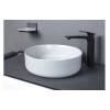 Luxey 355mm Ceramic Round Washbowl & Waste - Matt White