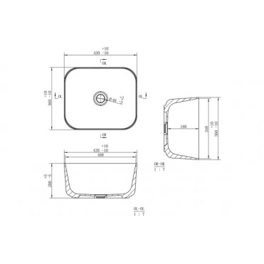 Bain Deep 420mm Washbowl