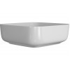 Luxey 400mm Ceramic Square Washbowl & Waste - Matt White
