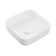 Luxey 400mm Ceramic Square Washbowl & Waste - Matt White