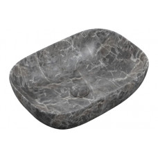Otto 460x330mm Ceramic Washbowl - Grey Marble Effect