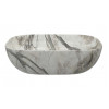 Otto 460x330mm Ceramic Washbowl - White Marble Effect