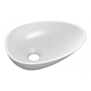 Ava 320x220mm Mini Resin Washbowl - White