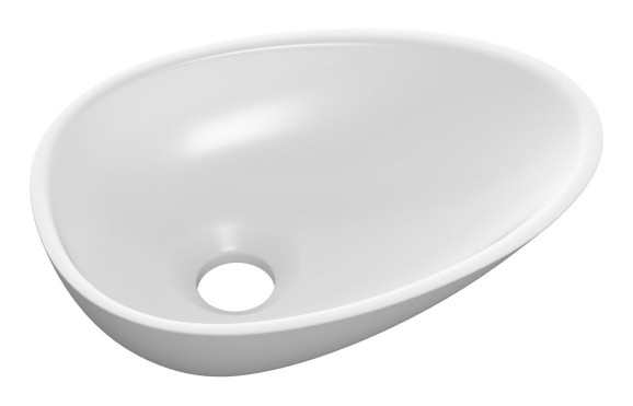 Ava 320x220mm Mini Resin Washbowl - White