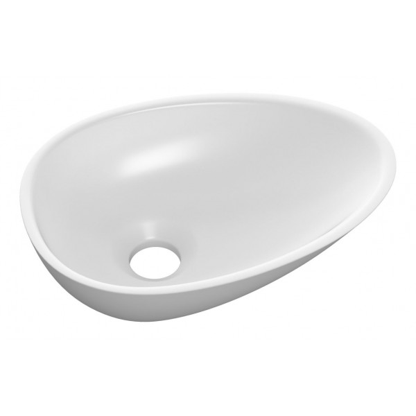 Ava 320x220mm Mini Resin Washbowl - White Ava 320x220mm Mini Resin Washbowl - White