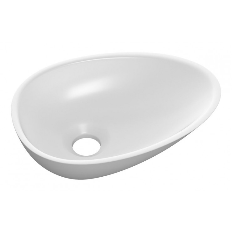 Ava 320x220mm Mini Resin Washbowl - White