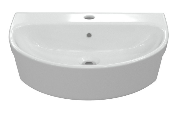 Cilantro 555x435mm 1TH Semi Recessed Basin
