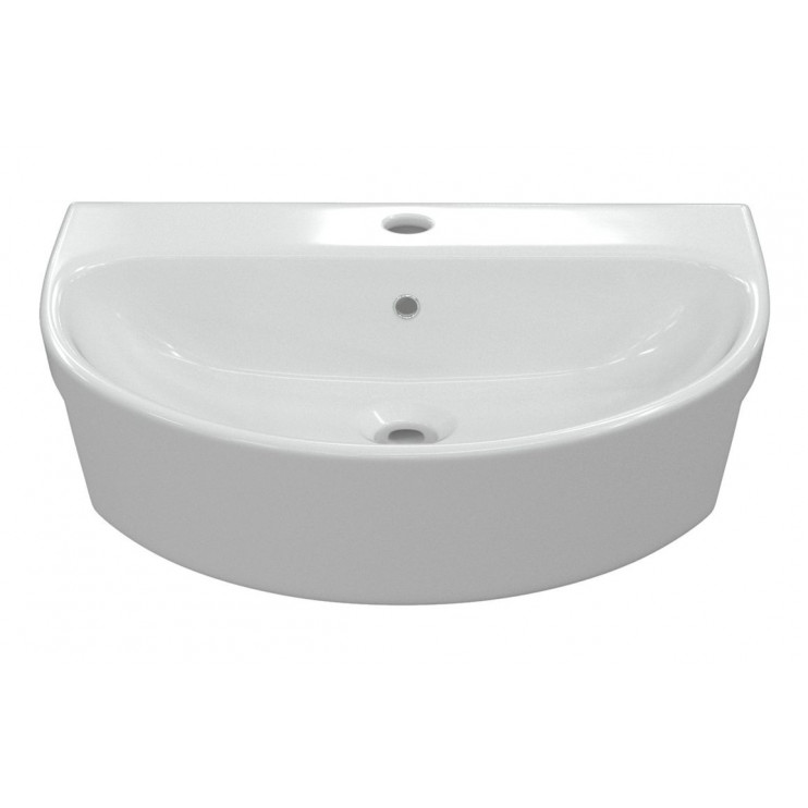 Cilantro 555x435mm 1TH Semi Recessed Basin