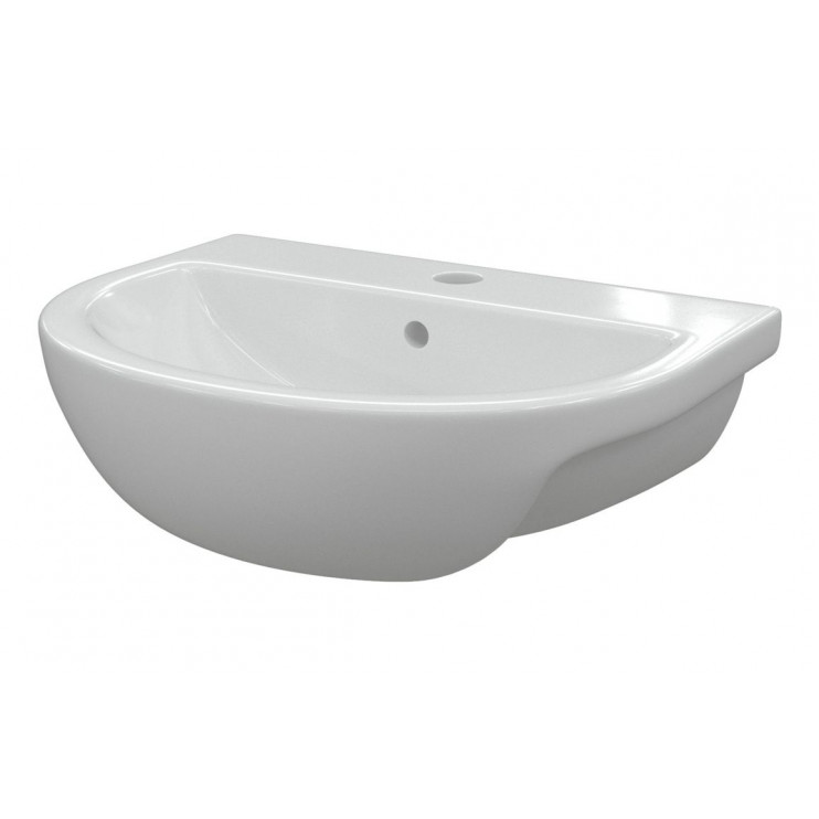 Tuscany 500x390mm 1TH Semi Recessed Basin