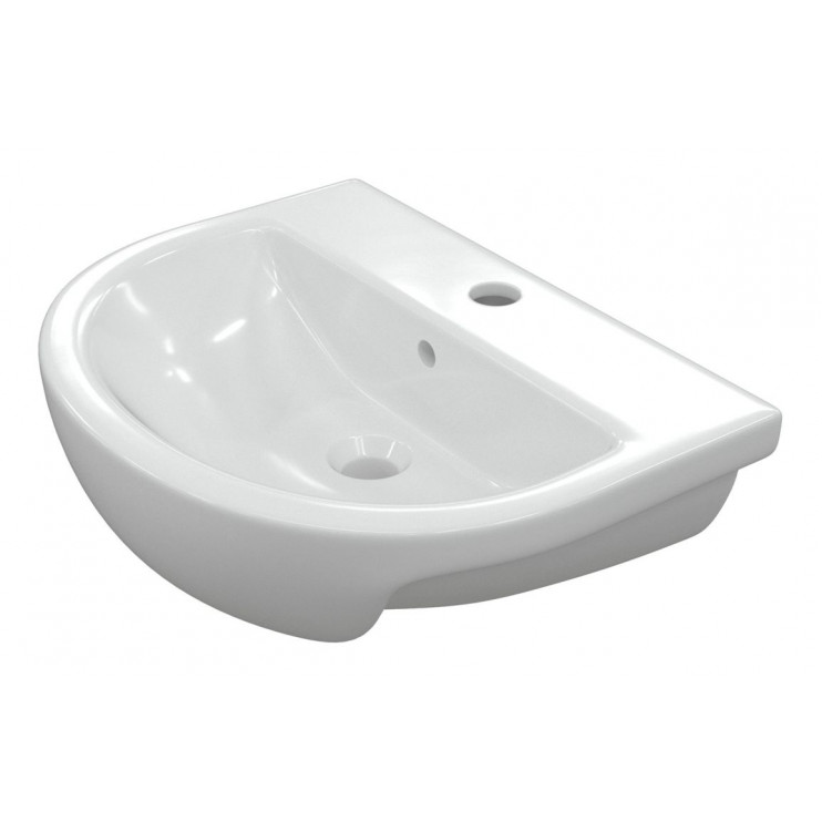 Tuscany 500x390mm 1TH Semi Recessed Basin