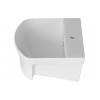 Sandro 500x400mm 1TH Semi Recessed Basin