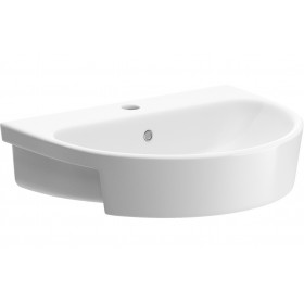 Lily 555x435mm 1TH Semi Recessed Basin