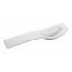 1244mm Slim Round One-Piece Basin & Overflow Ring - Right Hand