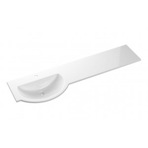 1544mm Standard Round One-Piece Basin & Overflow Ring - Left Hand