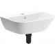 Cedarwood 450x320mm 1TH Cloakroom Basin & Black Bottle Trap