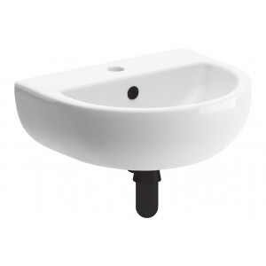 Tuscany 450x400mm 1TH Cloakroom Basin & Black Bottle Trap Tuscany 450x400mm 1TH Cloakroom Basin & Black Bottle Trap